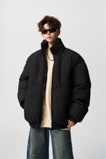 有长图冬季新款拼色羽绒棉衣服男潮宽松立领棉袄外套MF00828/P100，男装棉衣，电商B316