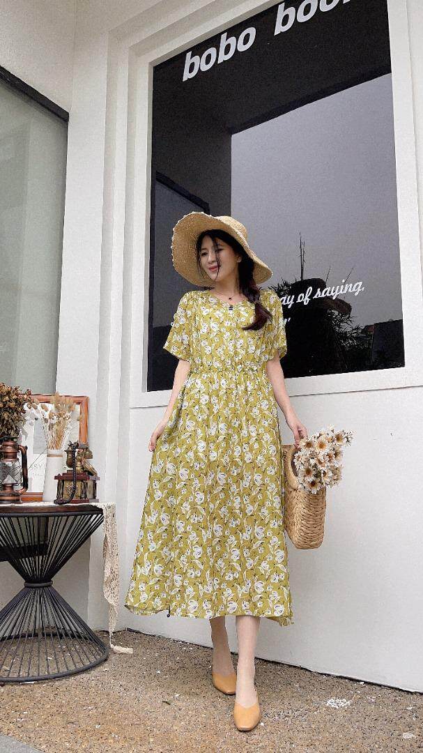 纯苎连衣裙，女装连衣裙，川哲