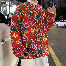 MY207风盘扣加厚保暖东北大花棉衣外套大码男女特色花棉袄潮，男装棉衣，星座115A(原星座507）