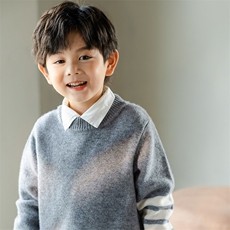 时尚儿童羊毛衫秋冬新款保暖舒适简约百搭高品质毛衣，童装儿童羊毛衫，暖钟情羊绒