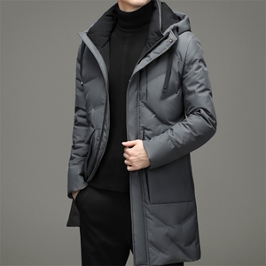 BW616钱塘2020-2中年男士冬季厚款长款商务休闲新款羽绒服P300图片