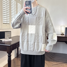 【新品】2025秋冬男士时尚休闲百搭针织毛衣潮流-M083-P50，男装针织衫/毛衣，星座1105-1