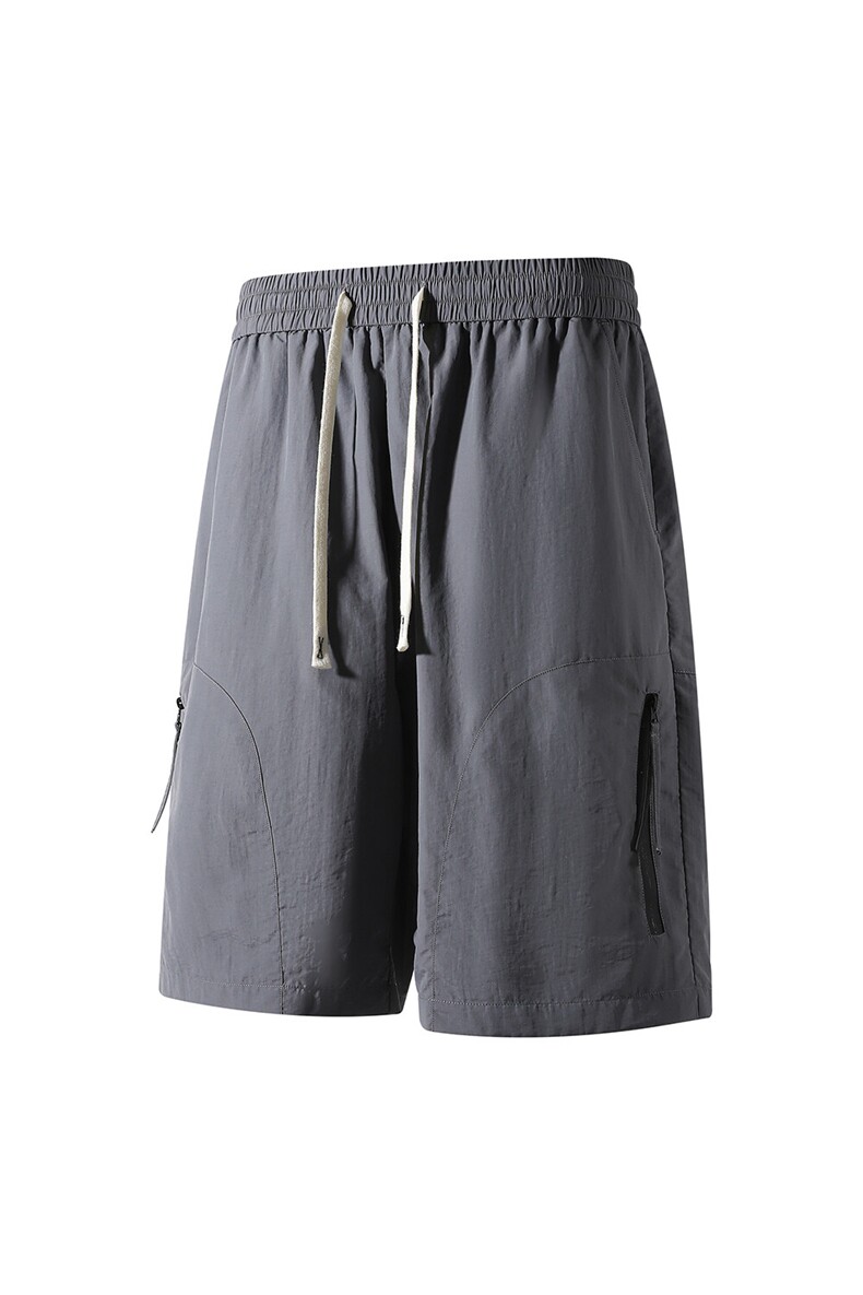 防水拉链拼接速干冰丝五分短裤DK031立体锦纶(S-2XL)TP22,男装休闲裤,电商A088