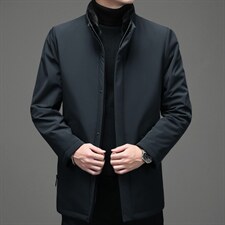 中年男脱卸水貂毛领尼克服冬季爸爸冬装休闲款外套YLW-20598-P610,男装羽绒服,电商B212（原钱塘6029）