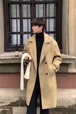 冬季男士毛呢大衣中长款宽松风衣外套23006P125，男装风衣，电商A430（原星座702）