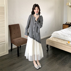 2025年春季新款拼接连衣裙，女装连衣裙，秋水欣儿