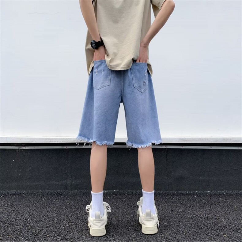 2024美式牛仔裤男款春季短裤潮D3232P42,男装牛仔裤,星座1116-2