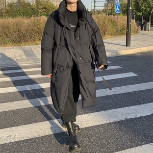 MY994-P168冬季新款飘带中长款棉衣男士棉服时尚暗黑风 228图片