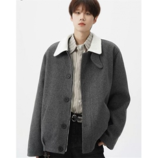 简约慵懒ins时尚气质原宿混纺前纤丝套羊羔绒棉服流行MHT267，男装棉衣，星座1116A（原606A-3）