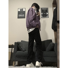 B221美式ins高街暗黑小众个性铆钉小脚牛仔裤LK23142-P65控88，男装牛仔裤，电商B221