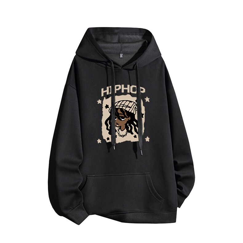 得物供货、复合重磅420克现货连帽卫衣宽松HD019-1-HML527-特P45,男装卫衣,电商019-1