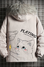 MM48129-P130冬季大毛领衣男士大码加厚袄男服网格挂拍，男装棉衣，电商A040A