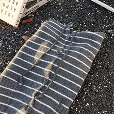 秋冬新条纹连帽毛衣男女同款美式复古慵懒风MY9574-P65，男装针织衫/毛衣，星座1109-4
