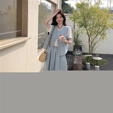 2025年夏季新款牛仔三件套2B72-6613-p155控245，女装套装/套裙，吉娜