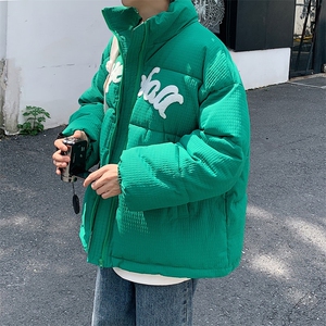 港风 2023冬季新款男士毛巾绣棉衣情侣潮牌棉服外套MYTC157P95图片