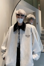 2025年秋季新款港风拼接刺绣夹克宽松情侣装外套男C213-7862-P88，男装夹克，电商C213(原B265)