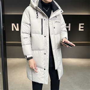 标90白鸭绒 2024新款羽绒服男士中长款防寒服 B240-YR4415-P395图片