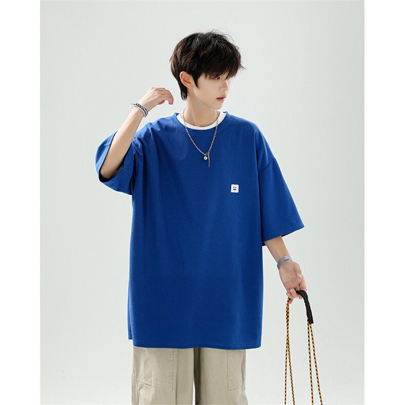 8XL-M重磅！特大码T潮牌上衣男中性华夫格短袖T恤DX304P25控39,男装T恤,电商D206-1