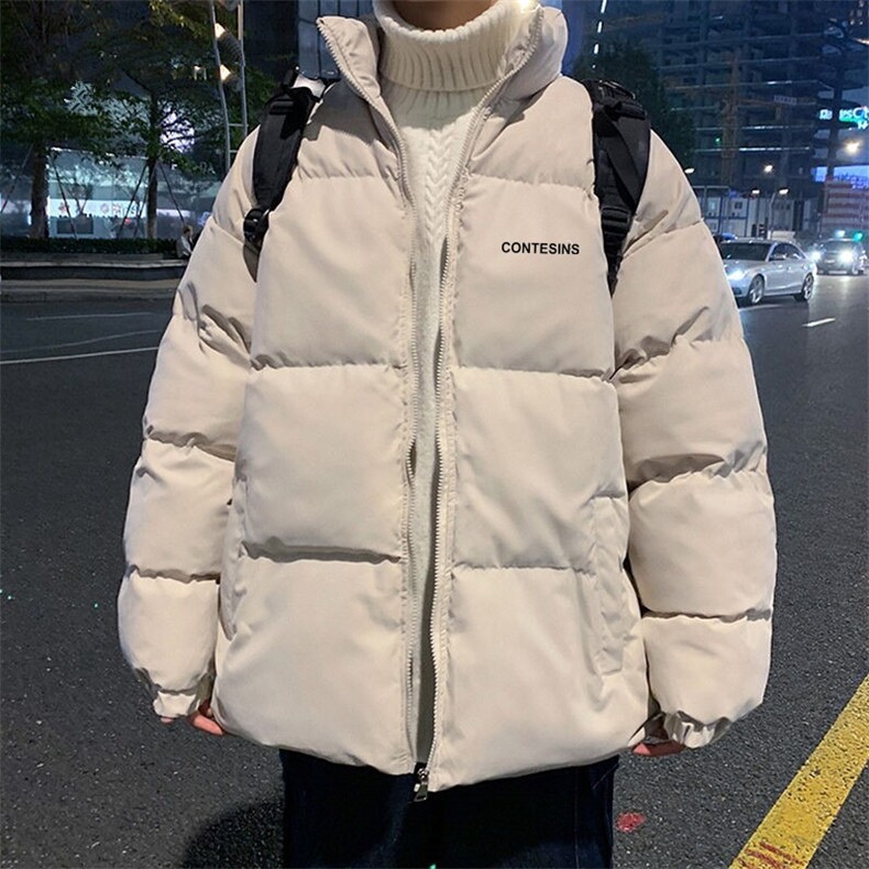 重磅简约立领短款棉服外套男宽松冬季加厚休闲短款棉衣潮牌百搭,男装棉衣,星座506A