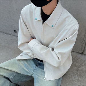 秋冬夹克男潮流翻领工装外套青少年上衣GS9092图片