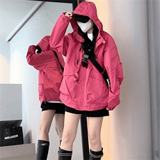 现货5W件冬季三防美式boxy解构连帽雪山冲锋衣棉衣男女棉服厚外套，男装夹克，电商A443