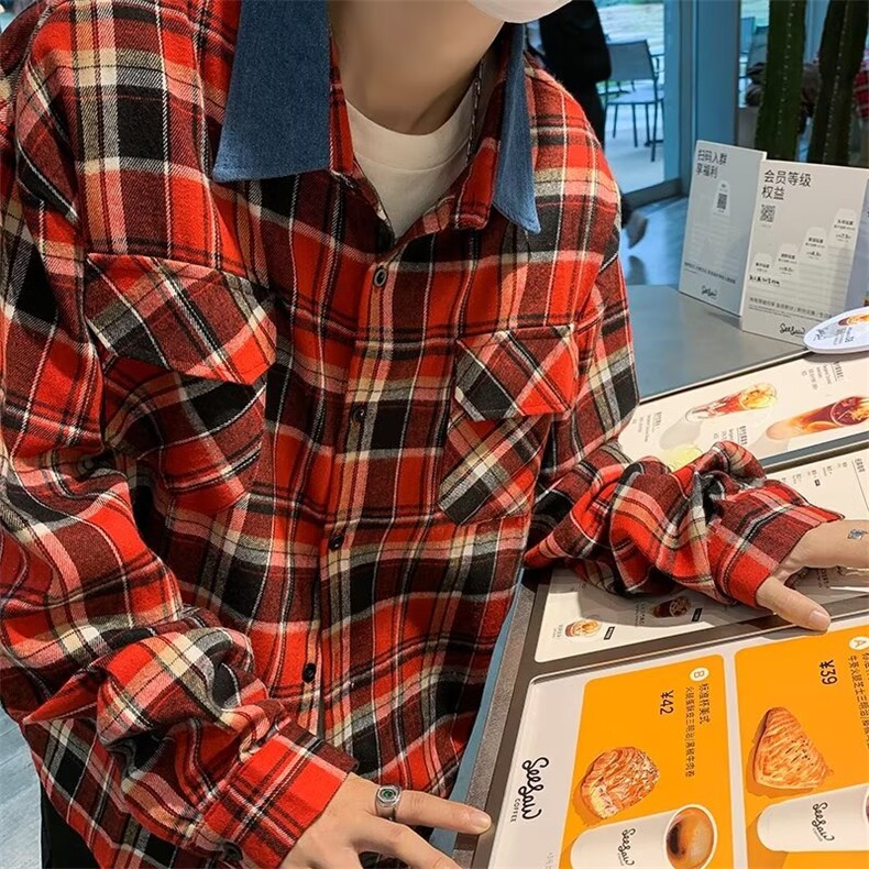 男秋季新款长袖衬衫外套SK321P38,男装衬衫,星座1116-2