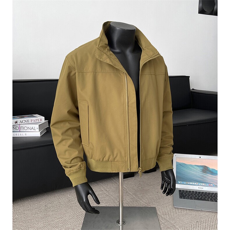 美式cleanfit飞行夹克男秋季三防水外套短款工装冲锋衣立领棒球服,男装夹克,电商A247