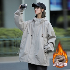 冬季加绒加厚冲锋衣夹克男女同款保暖上衣外套XZ309A190-1P65，男装夹克，星座309（原A406）