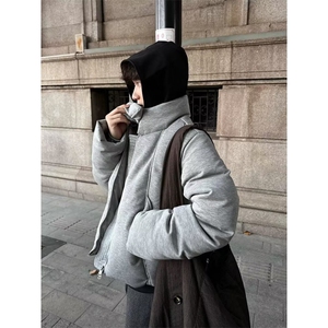 网图 老钱风 立体解构短款加厚32支软糯棉服外套 W1915/特P90图片