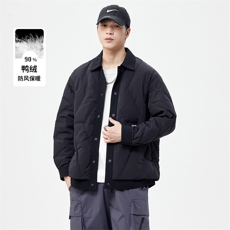 新标90绒2025男士新款大码薄款外套YR9816P155,女装短外套,星座218-2