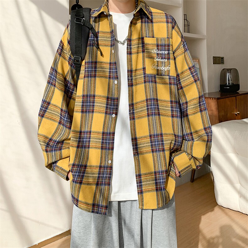春秋季衬衫新款宽松休闲男女同款衬衣XZ102B-1-CS2512P45,男装衬衫,星座102B-1