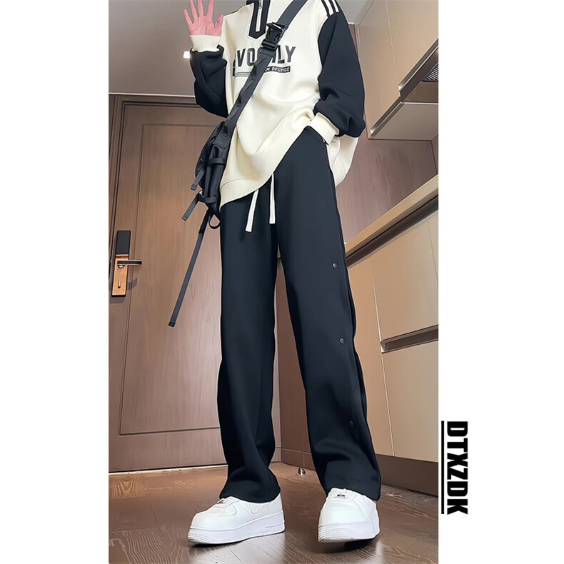 【现货】抖音品质春款美式休闲裤直筒卫裤男长裤K9058-P65控78,男装休闲裤,星座810(原QT5070)