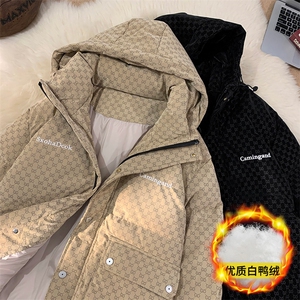 23冬季新款白鸭绒刺绣面包服加绒加厚羽绒服A316-1-Y109P198控268图片