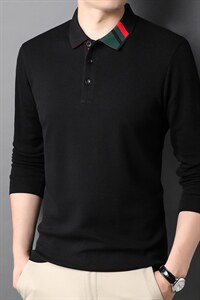 CE729钱塘2020-2中青年男士春秋薄款时尚休闲简约长袖T恤P55图片