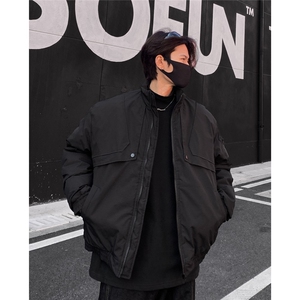 新款工装棉服男士飞行员夹克夹棉外套潮流立领棉衣JKM5020图片