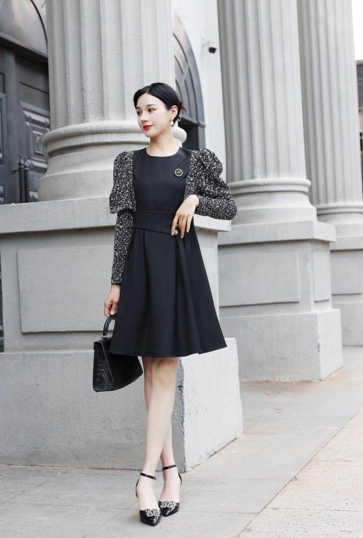 【现货】秋装新款时装碎花连衣裙，女装连衣裙，萱萱家