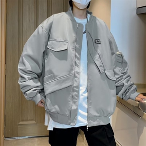 美式高街棒球服男韩版潮流痞子帅2023秋冬季ins宽松外套W5081-P62图片