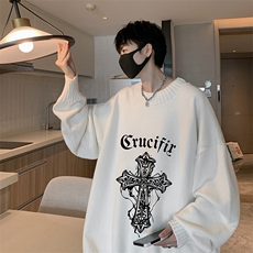 半高领毛衣男士大码针织衫男毛线衣男M18268-P45加绒款-P65，男装针织衫/毛衣，电商A040