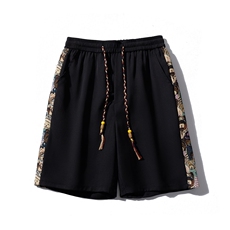 1小熊短袖衬衫男+短裤大码M-5XL套装92%聚酯纤维8%氨纶TZ77057P70，男装休闲套装，星座226-2