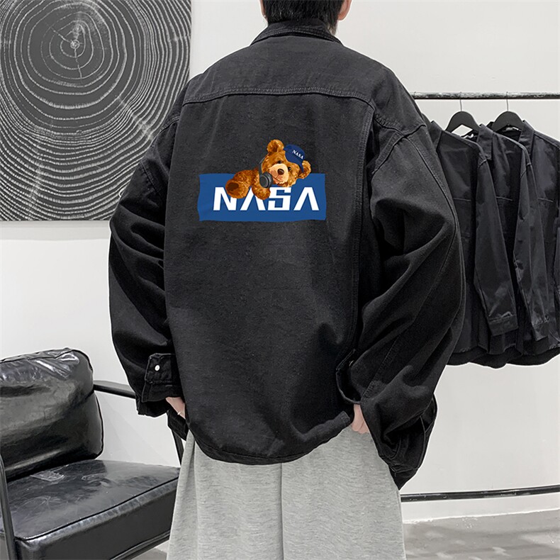 牛仔夹克男大码牛仔外套男茄克NJ77247-P60,男装夹克,电商A040