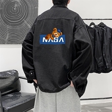 牛仔夹克男大码牛仔外套男茄克NJ77247-P60，男装夹克，电商A040