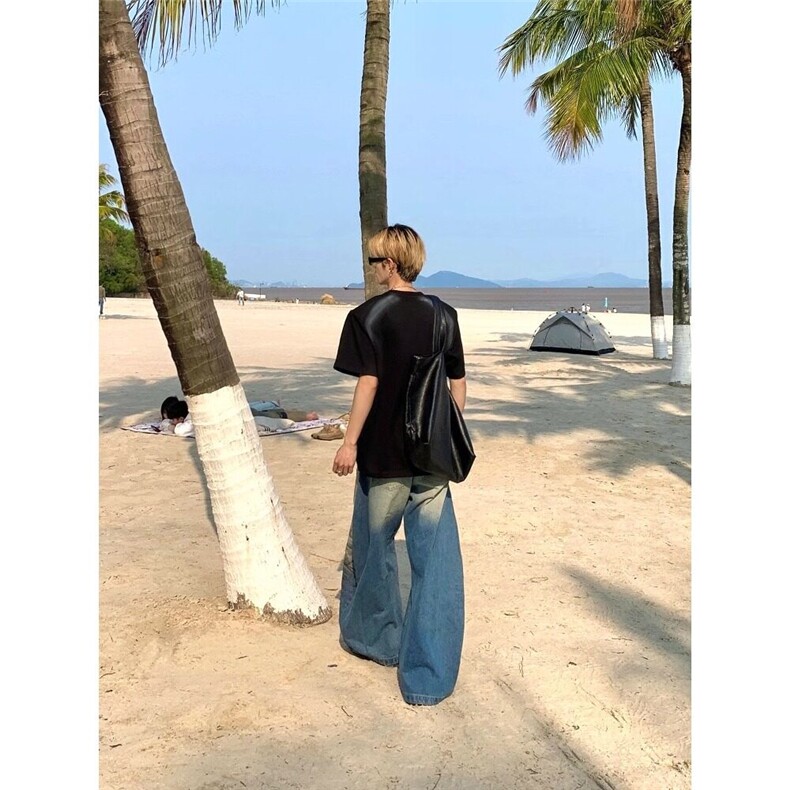 美式高级感喷绘珍珠男士个性圆领t恤夏季潮牌短袖cleanfi,男装T恤,星座218-1（原230）