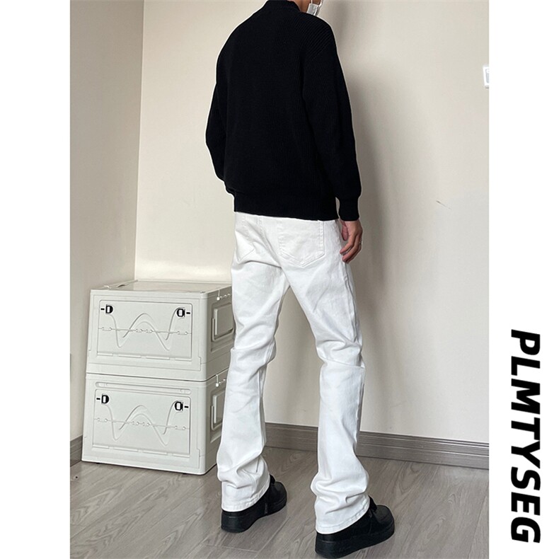 B221美式ins高街暗黑小众修身弹力休闲牛仔裤LK23010-P60控78,男装牛仔裤,电商B221