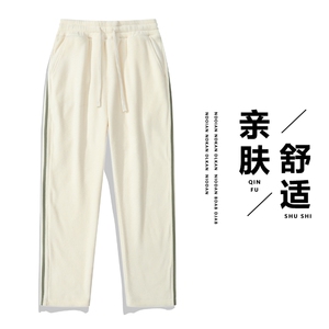 休闲裤男潮流宽松直筒长裤DSA157B-K820-P40