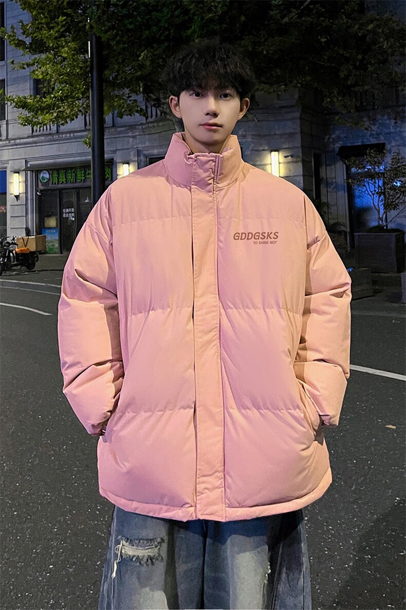 外景冬季加厚面包服男潮文艺情侣宽松保暖棉衣立领外套MF9369/P90,男装棉衣,电商B316