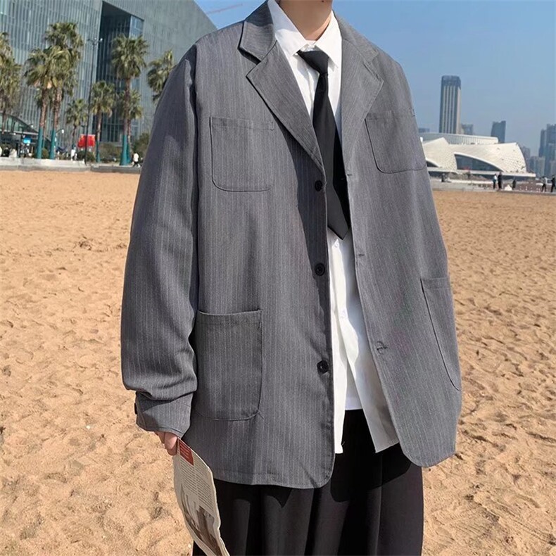 高级感西装设计感ins初秋港风痞帅小西服韩版潮制服外套W2178-P57图片