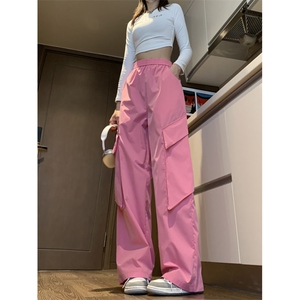 春夏新款潮牌欧美高街vibe美式工装裤X1002-1-BK2309-P53