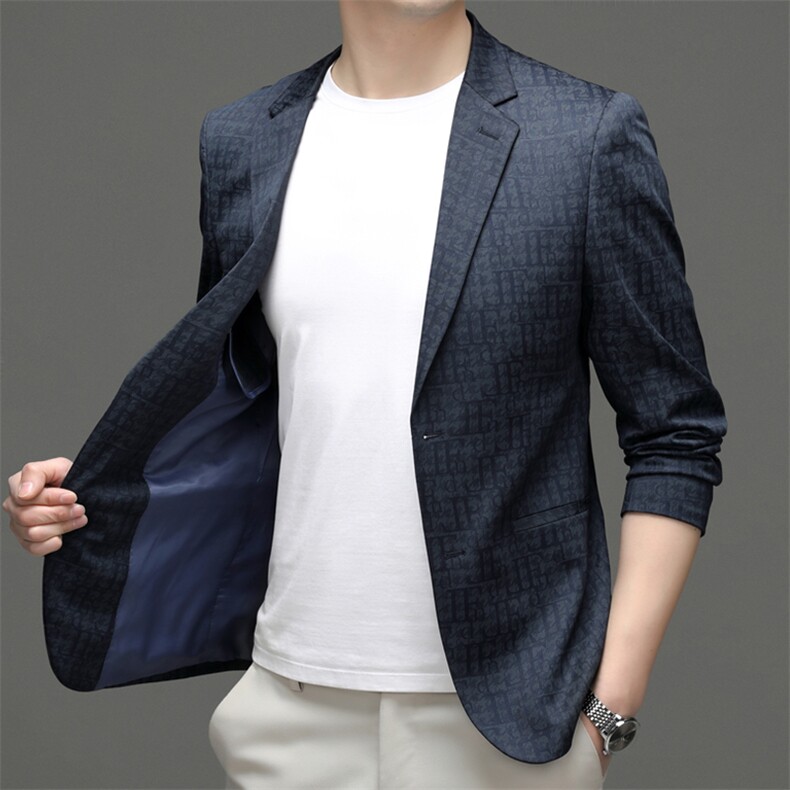 M5557-1钱塘2020-3春夏新款中年男士休闲西服简约百搭外套P135,男装西服,钱塘207-3