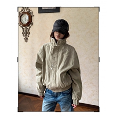 美式解构缉明线立领工装夹克秋冬款加绒加厚廓形棉服男女，男装夹克，四季星座505