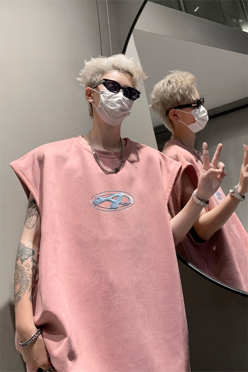麂皮绒背心/马甲/坎肩2025夏季男装无袖T恤XZ514-2-2024115-P28,男装T恤,星座514-2(原B239)